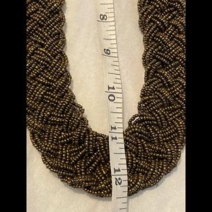 Vintage Bronze 4 Strand Braided With 4 Rows